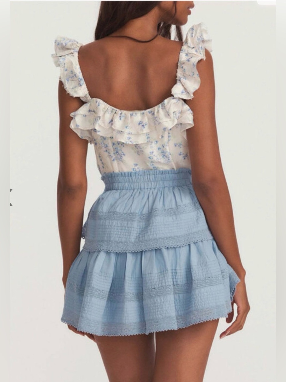 LoveShackFancy Heather Blue Ruffle Mini
Sz XS - Picture 2 of 6